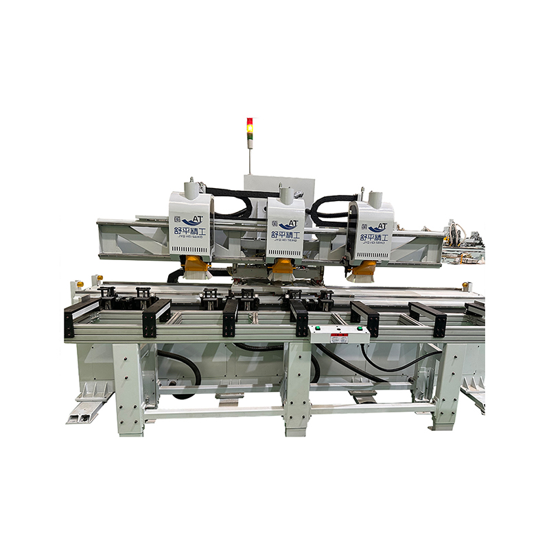 What is the automation level of the door cover lock tongue hinge groove processing center?